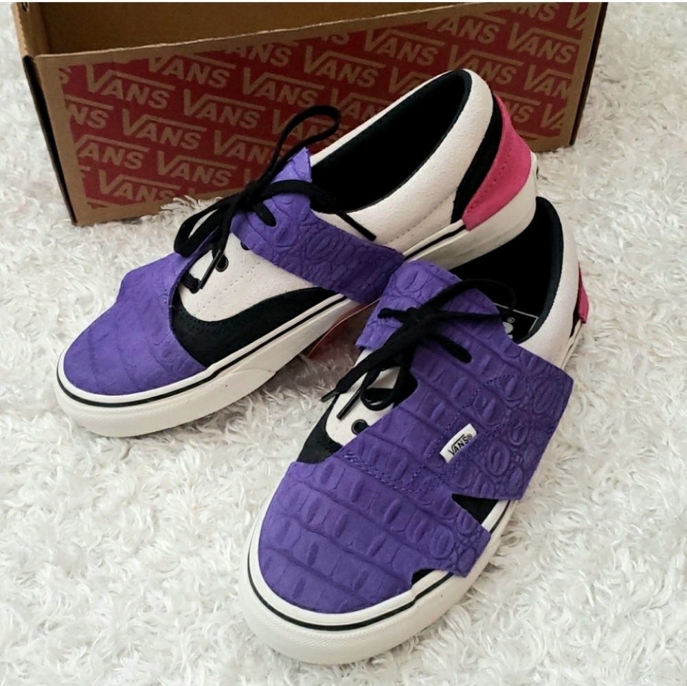 Van's Suede Leather Origami Sneakers Purple Size 7.5